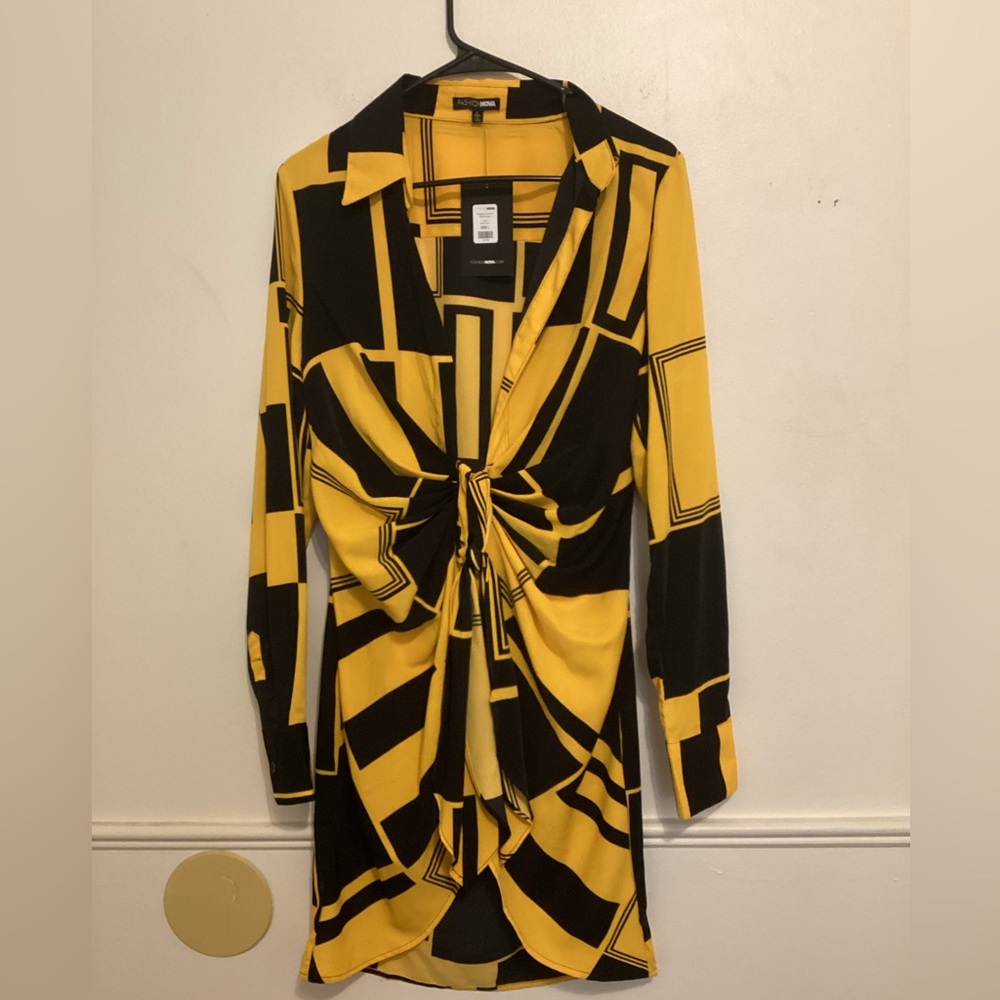 Fashion Nova Playing The Part Shirt Dress